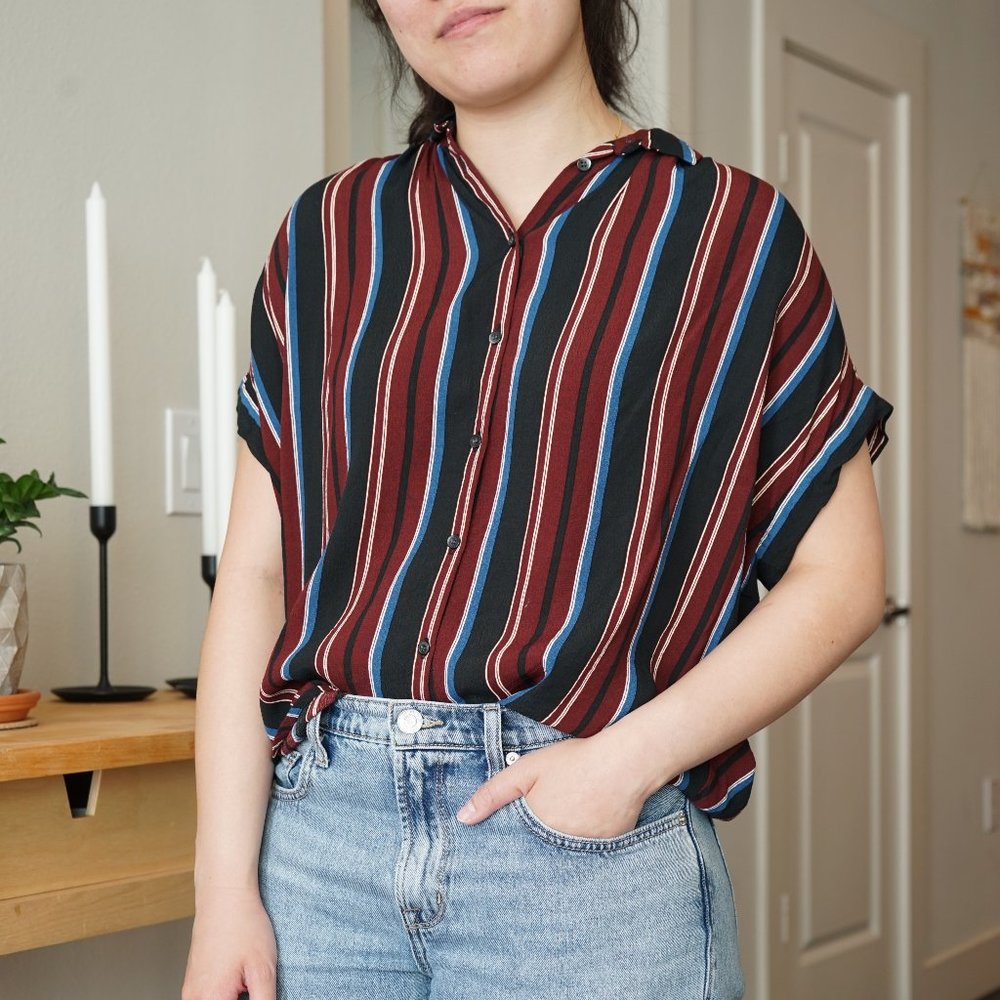 MADEWELL Striped Casual Top